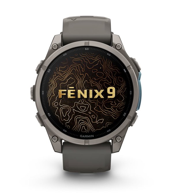 GARMIN Fenix 9 47mm Carbon Grey DLC Titanium smartwatch