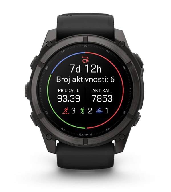GARMIN Fenix 9 51mm DLC Titanium Carbon Gray smartwatch